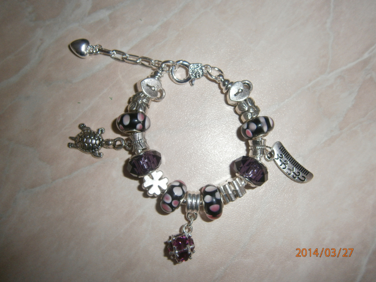 Браслеты в стиле PANDORA для маленьких принцесс.