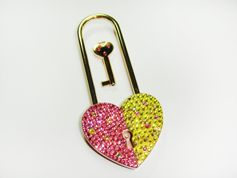 Свадебный замочек со стрзами