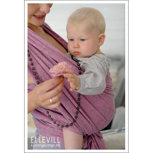 Слинг-шарф Ellevill Paisley Silver-Pink