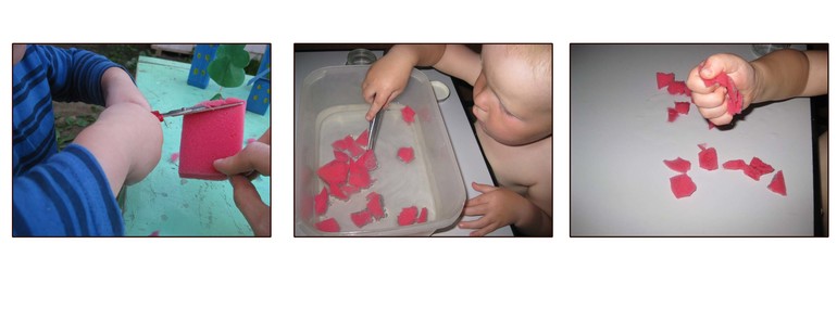 Развивающие игры с губкой для мытья посуды