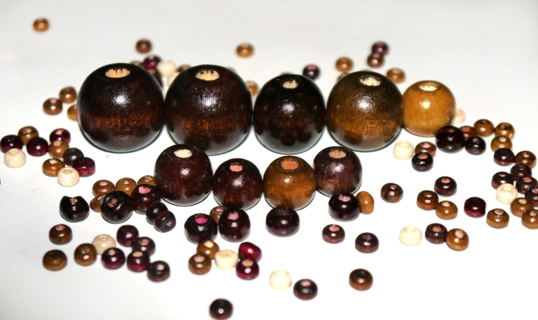 Деревянные бусины от 10 копеек за 1 шт.