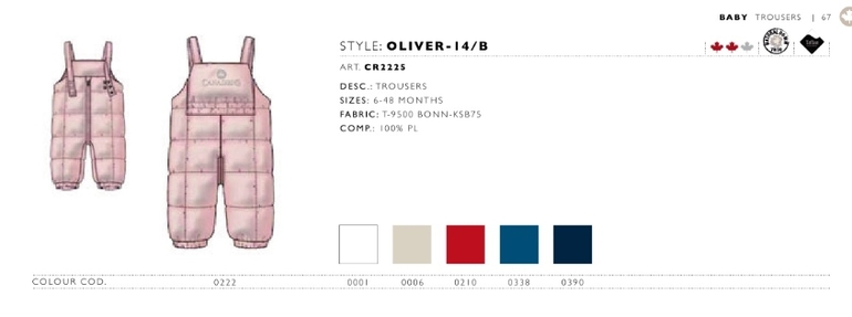 Канадские пуховики - малыши 3 мес-48 мес