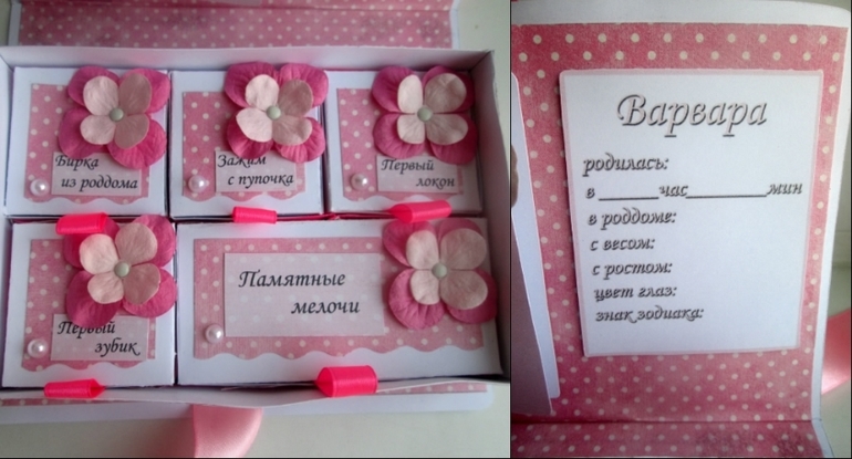 Мамины сокровища (подарок для беременной девочки)