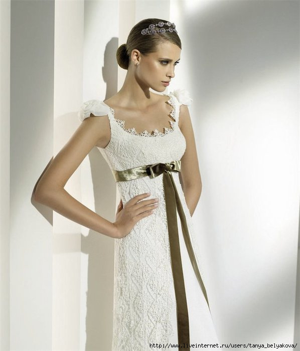 Интересные ажурные свадебные платья. Подборка