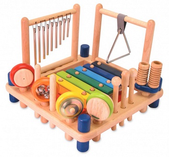 Стол с музыкальными инструментами для детей