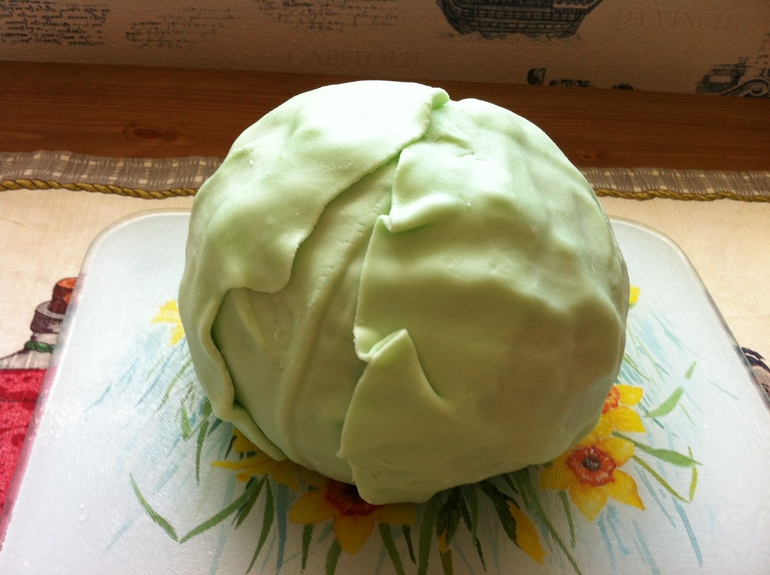 Мой первый мастичный торт.