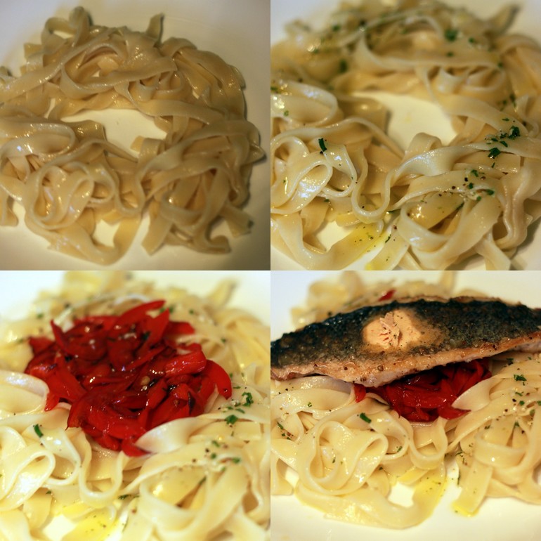 Рыба и паста...