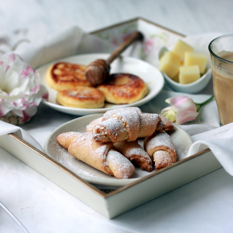 Творожные рогалики