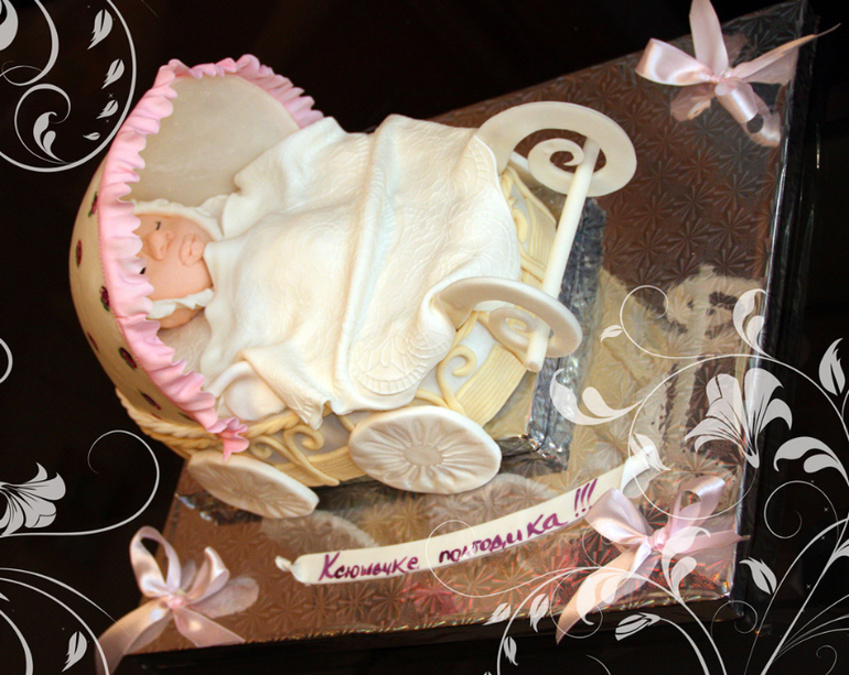 Торт "3D Коляска"