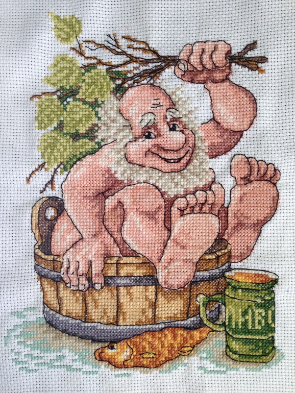 Схема вышивки баня