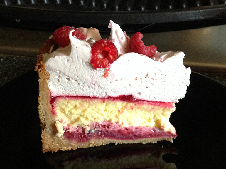Малиново-лаймовый торт