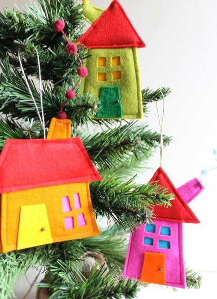 Фетр. Новогодние шаблоны и идеи.