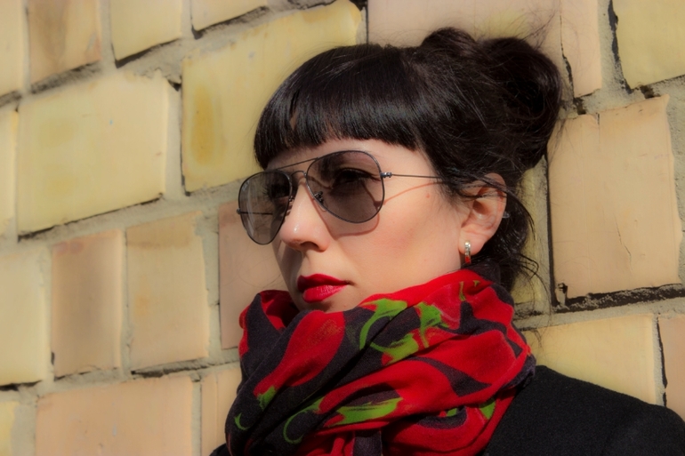 красная помада как тебе я рада....