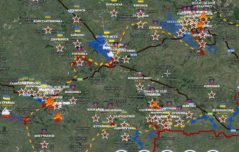 Военная интерактивная карта