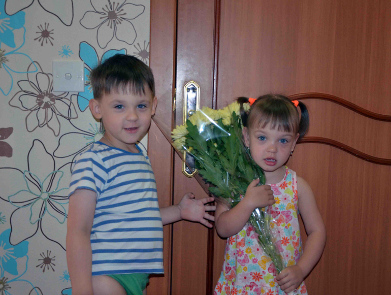 Первый день в детском саду у доченьки!