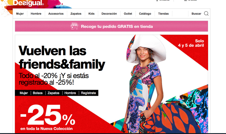 В Desigual  скидки до 25%  на новую летнюю коллекцию