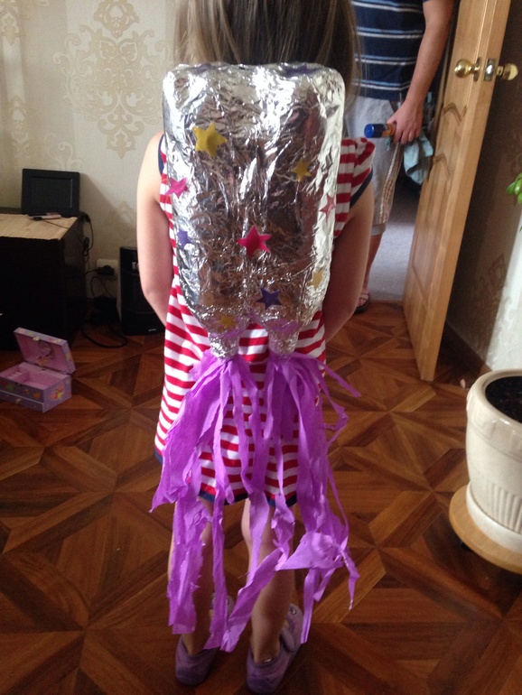 Рюкзак-ракета ко дню космонавтики в сад