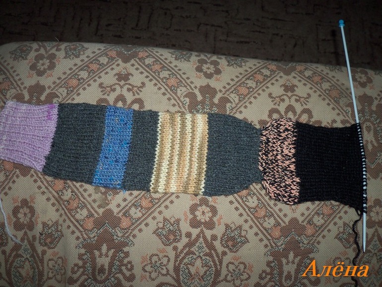 Носки на 2-ух спицах. МК.