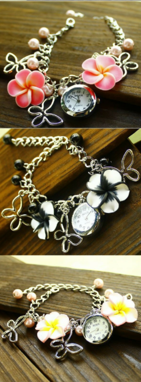 Кварцевые часы с красивыми цветами, цена 295 руб! Cразу на ваш адрес!