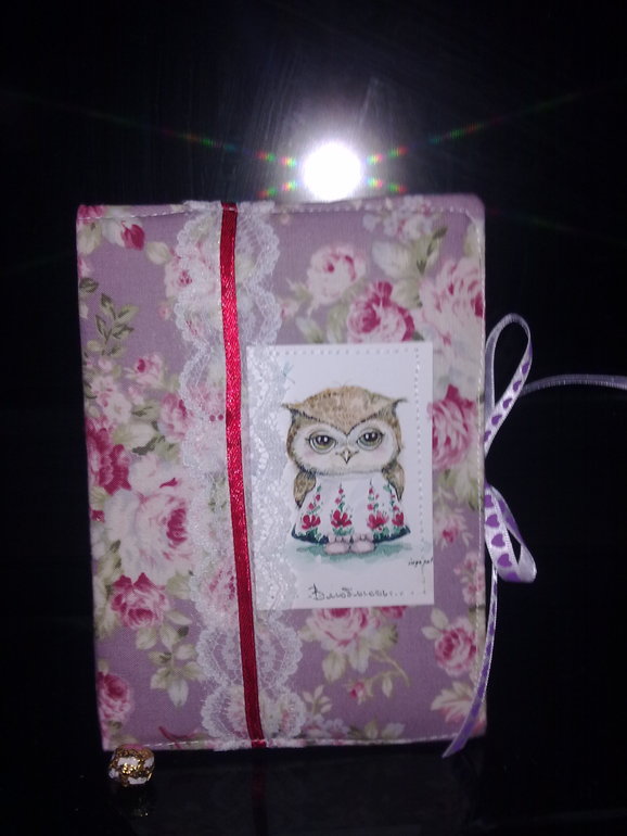Блокнот с совушками.