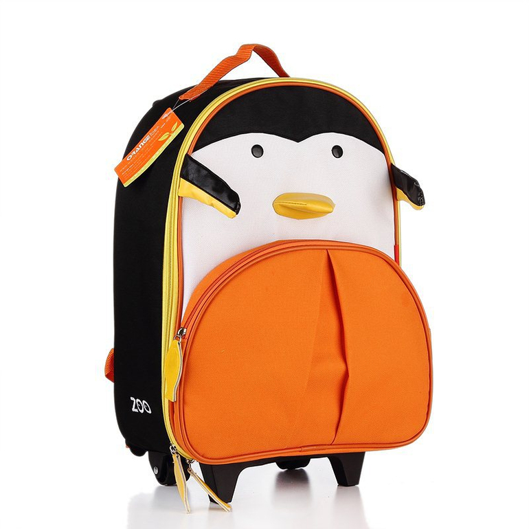 Zoo Luggage детский чемодан на колесах с выдвижной ручкой. 1550р