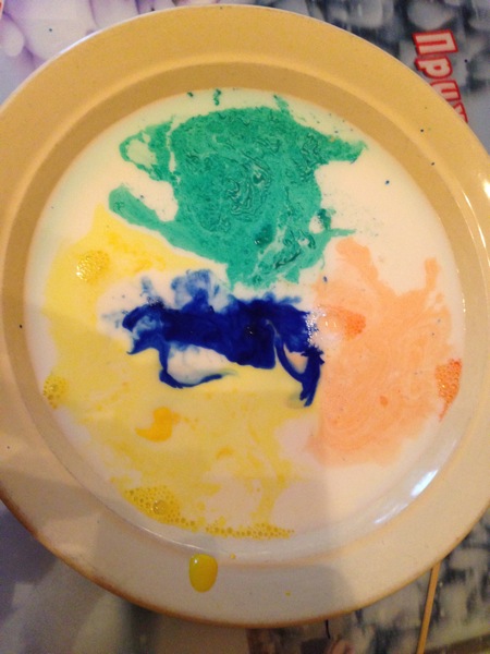 Рисуем на молоке