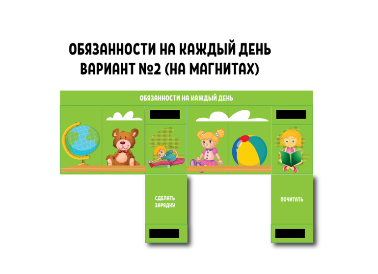 наглядное пособие обязанности на каждый день детям