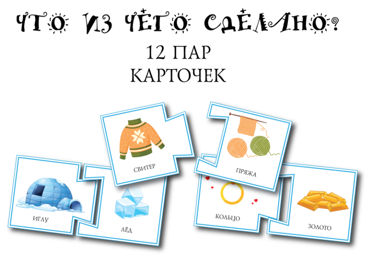 дидактическая игра что из чего сделано