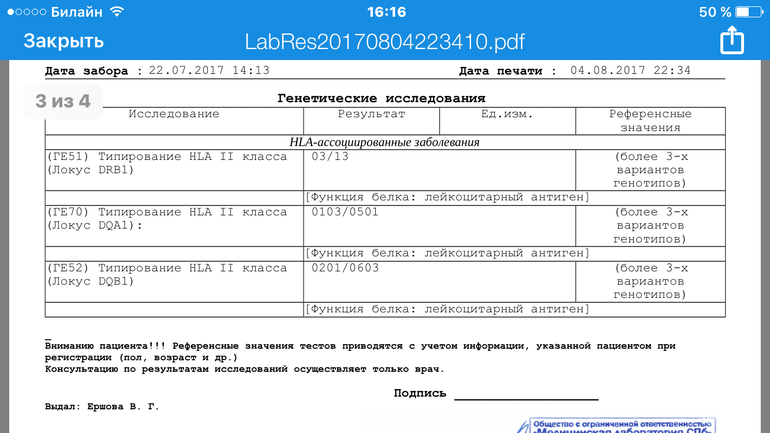 Анализ на совместимость супругов