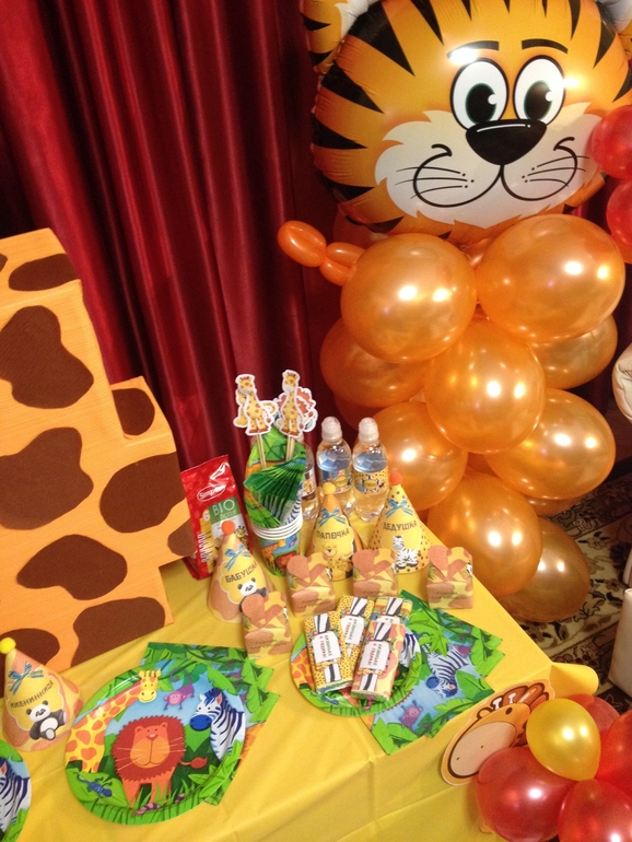 нам исполнилось 4 годика!!!стиль сафари!!!