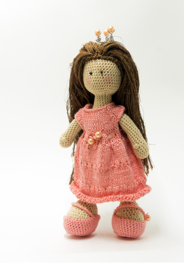 Вязаная кукла ручной работы doll4you