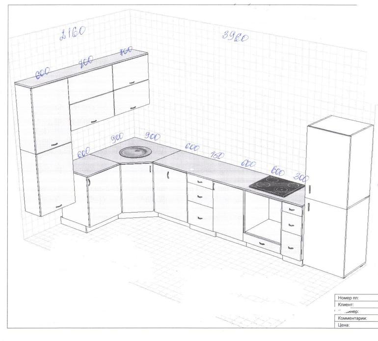 Проект кухни 14 кв м с расстановкой