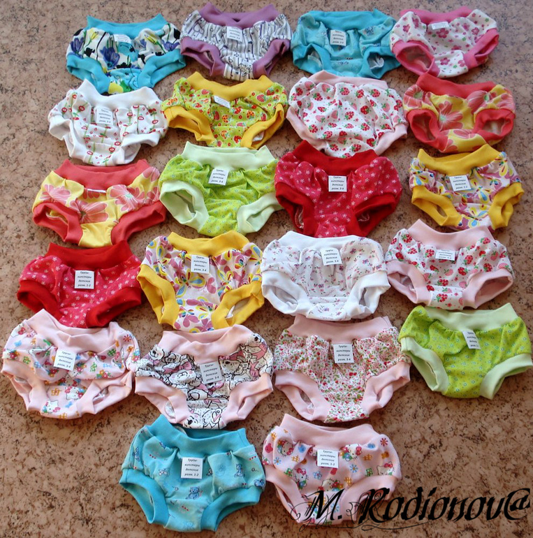 Комплекты д/дев - футболки и трусики-хипстеры