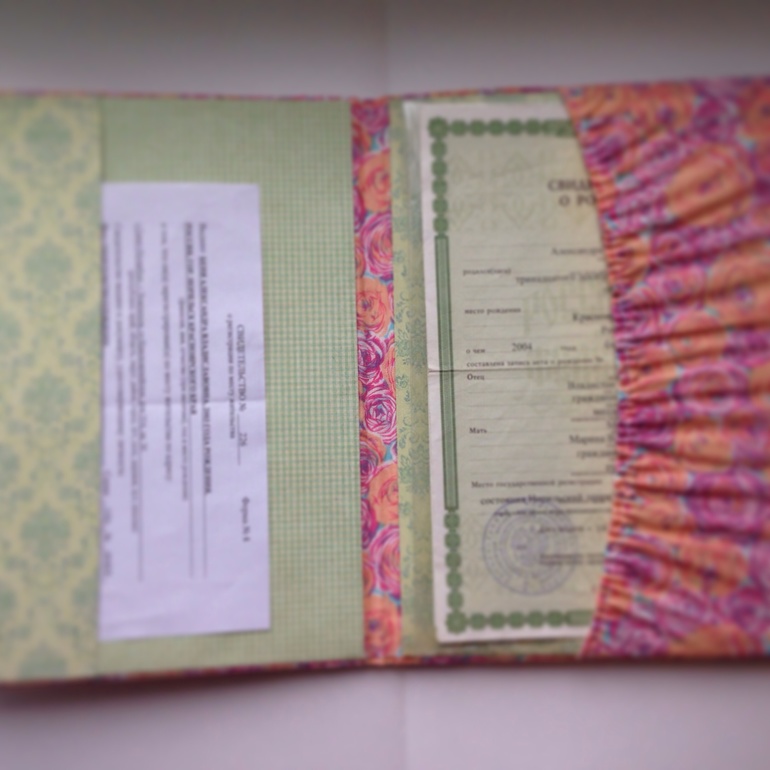 Папка для детских документов