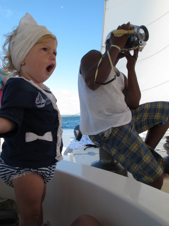 Пунта-Кана с дочкой в 1,4 года, декабрь.