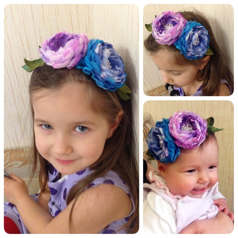 Шелковые украшения для маленьких принцесс