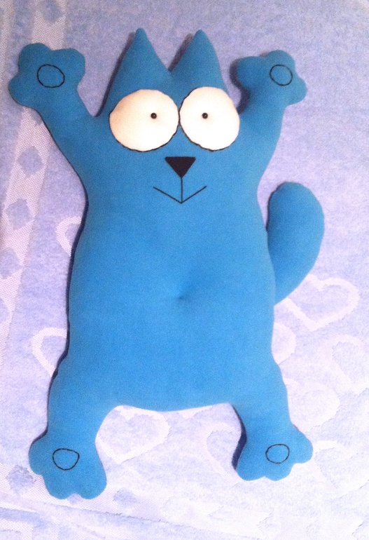 Большой, голубой кот Саймона.