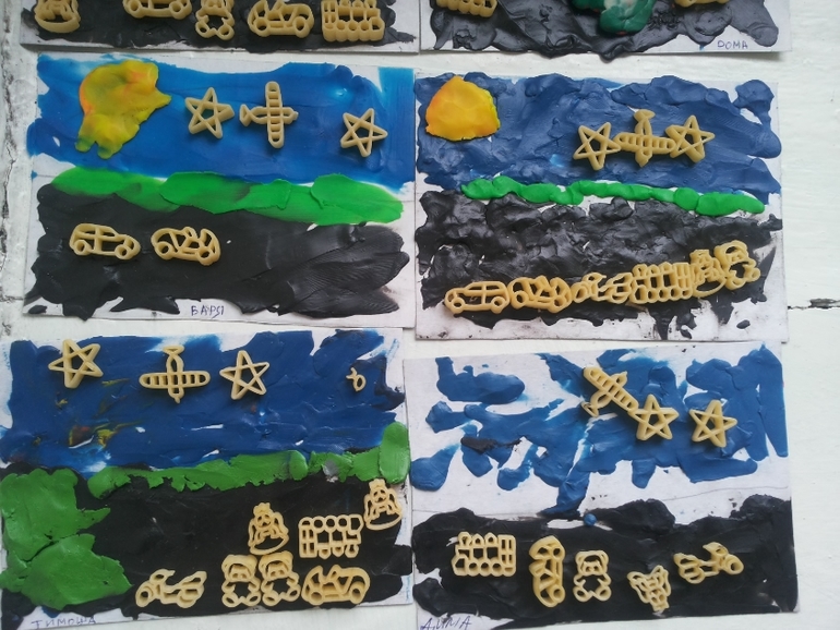 рисование пластилином