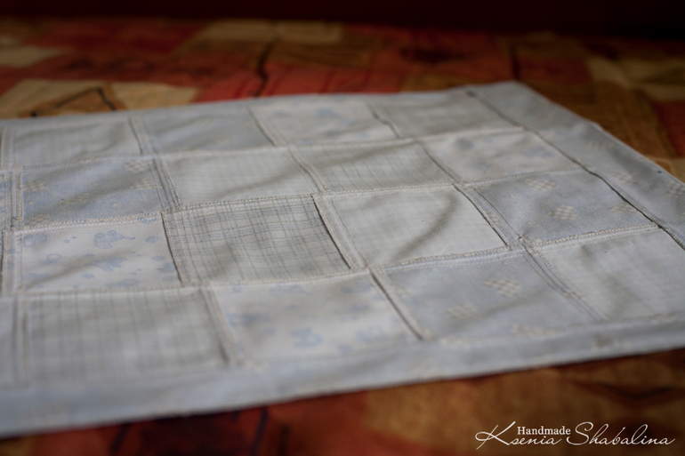 Я её сшила) наволочка пэчворк)