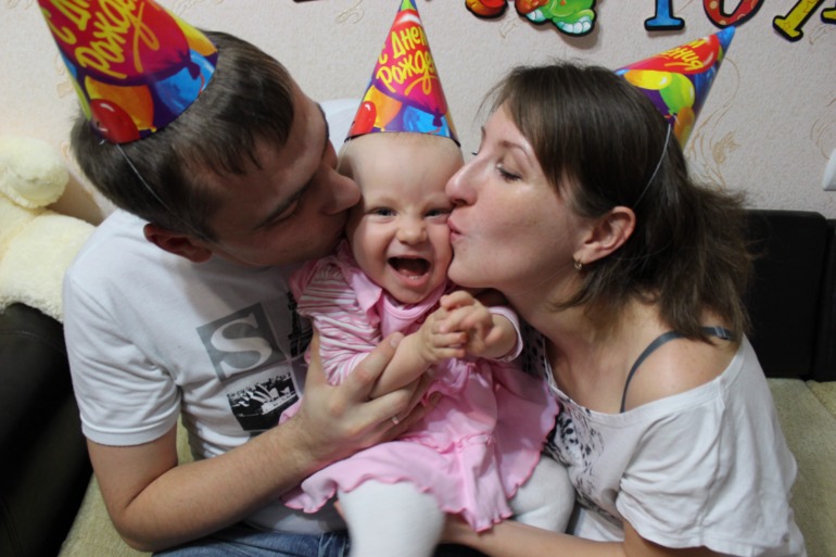 Моей сладенькой годик:)))))