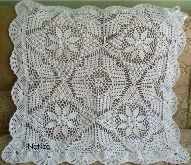 Ажурный плед