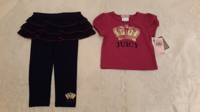 JUICY COUTURE размеры NB, 6/9 мес, 18/24 мес, 2г, 3г, 4г ОРИГИНАЛ!!!
