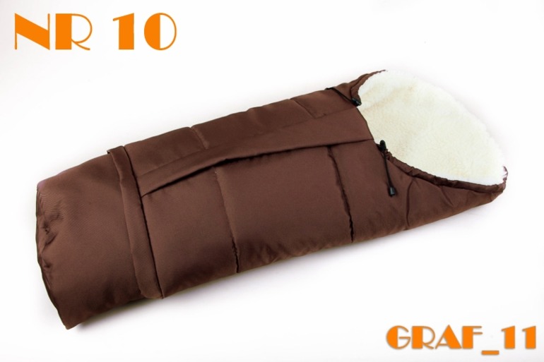 Конверт-мумия на натуральной овчине из Польши