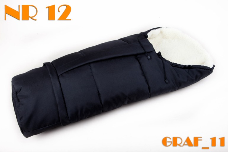 Конверт-мумия на натуральной овчине из Польши