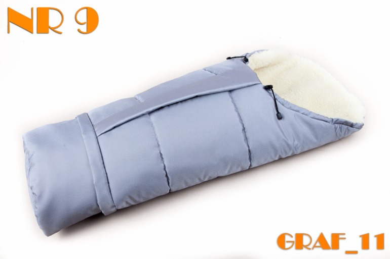 Конверт-мумия на натуральной овчине из Польши