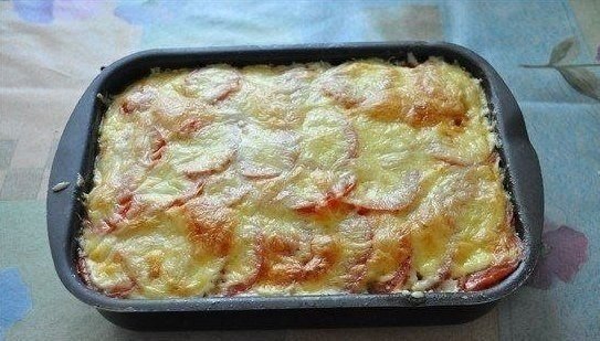 Запеканка из кабачков с фаршем