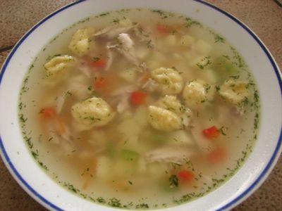 Суп с клецками из детства. Слопали на УРА!