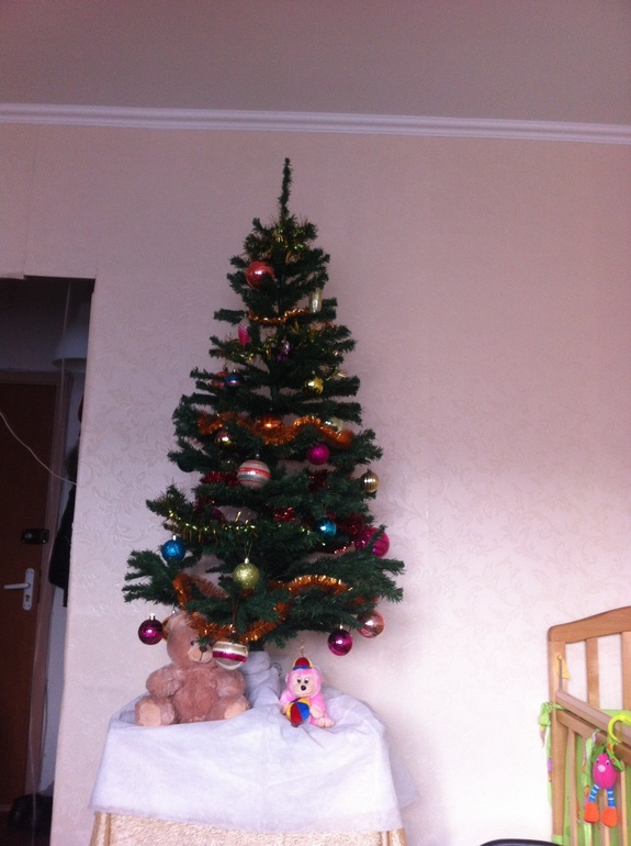 А мы нарядили елку)))