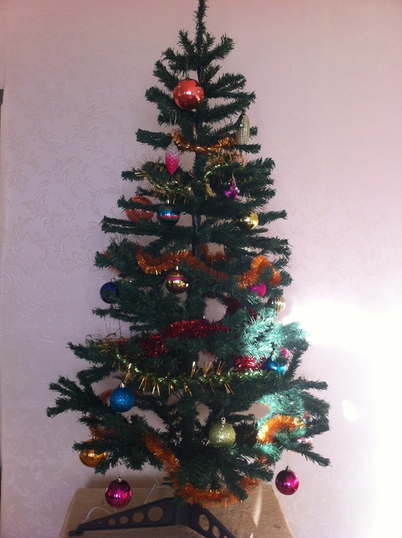 А мы нарядили елку)))