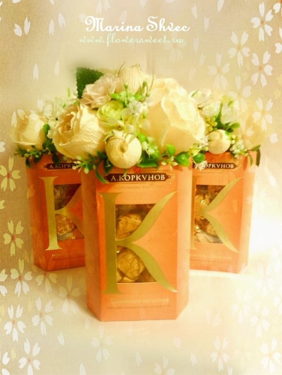 Предлагаю сделать для вас букеты и композиции из конфет =)